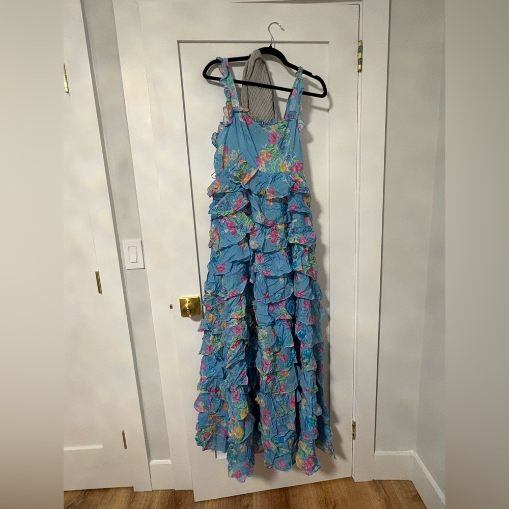 Floral Blue  Dress